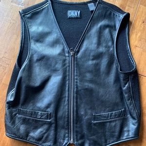 MEN'S DKNY LEATHER VEST